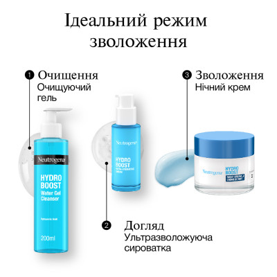 Крем для обличчя Neutrogena Hydro Boost Зволожувальний Нічний 50 мл (3574661401089) Вінниця - фото 3