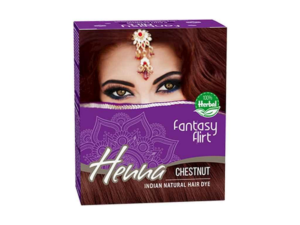 Хна Каштановий Індійська Chestnut (1уп*6шт*10г) ТМ Fantasy FLIRT Київ - фото 1