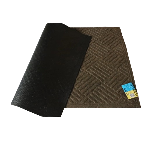 Килимок побутовий текстиль 75*45*0,5см К-502-2 коричневий ДУБНО Житомир