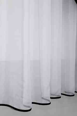 Кухонная занавеска VR-Textil № 018к штора и тюль с ламбрекеном черный с белым 270х170 см (50-318) Киев