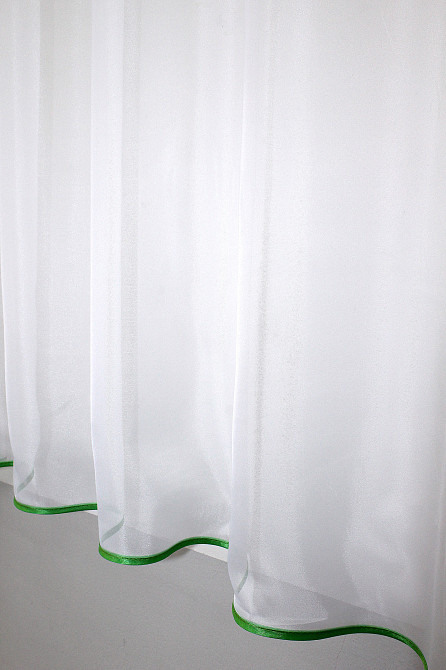 Кухонна гардина VR-Textil № 036к арка білий із салатовим 270х170 см (52-0123) Київ - фото 5