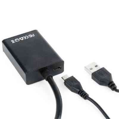 Переходник VGA to HDMI Cablexpert (A-VGA-HDMI-01) Винница