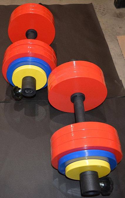 Гантели наборные 2 по 30 кг Гантели, гири, штанги и диски металлические Киев - изображение 1