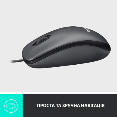 Мишка Logitech M100 USB Black (910-006652) Вінниця - фото 5