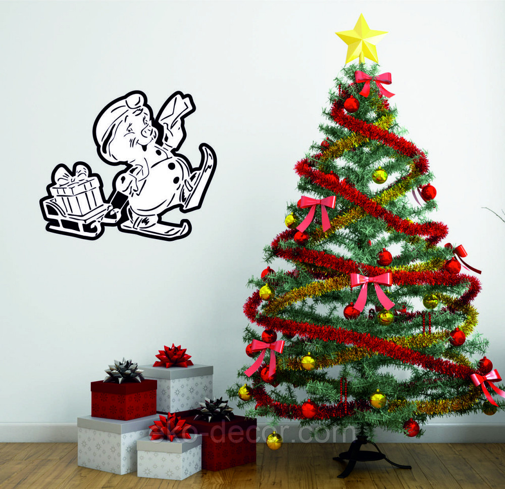 Декоративне настінне Панно «Сніговик», Декор на стену Київ - фото 6