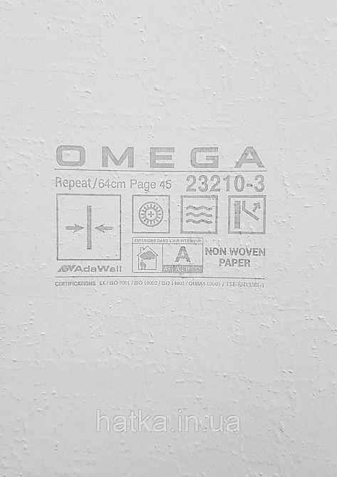 Шпалери вінілові на флізеліні AdaWall Omega1.06х10 під штукатурку коркова корка дерева сірі з глянцем 23210-3 Київ - фото 3