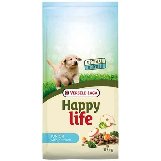 Happy Life Junior with Chicken ХЕППІ ЛАЙФ ДЖУНІОР сухий преміум корм для цуценят всіх порід Київ