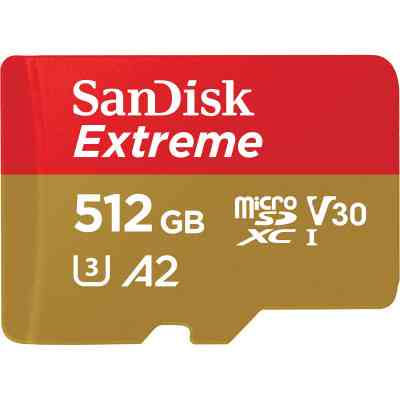 Карта пам&apos;яті SanDisk 512GB microSD class 10 UHS-I U3 V30 Extreme (SDSQXAV-512G-GN6MA) Вінниця