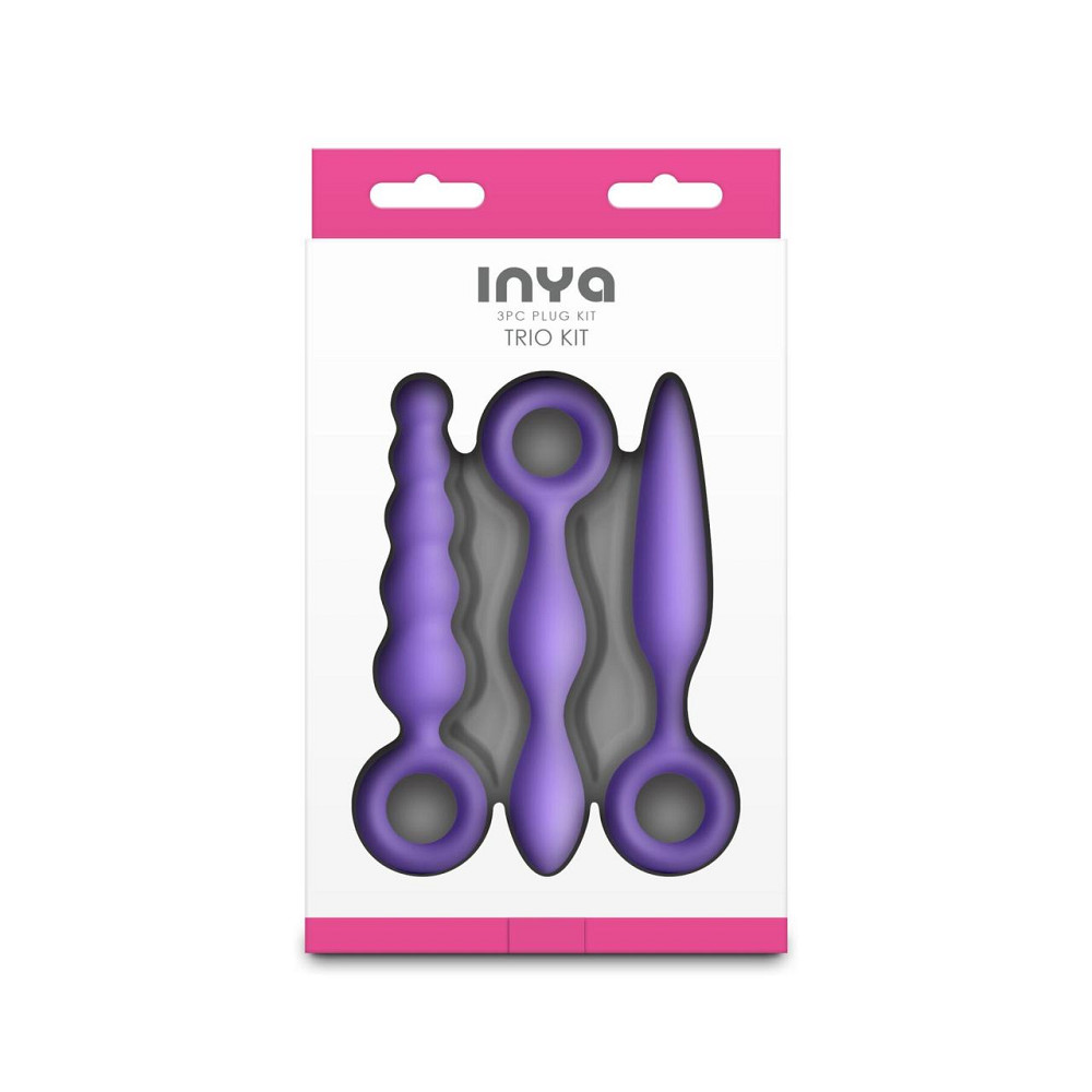 Набір анальних іграшок NS Novelties INYA — Trio Kit — Purple Sex Aura Київ - фото 4