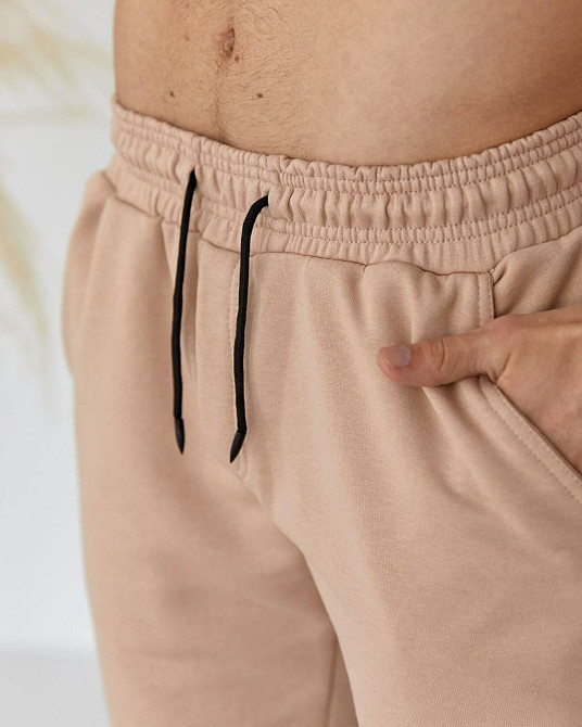 Шорти чоловічі трикотажні Бежевий M Харків - фото 2