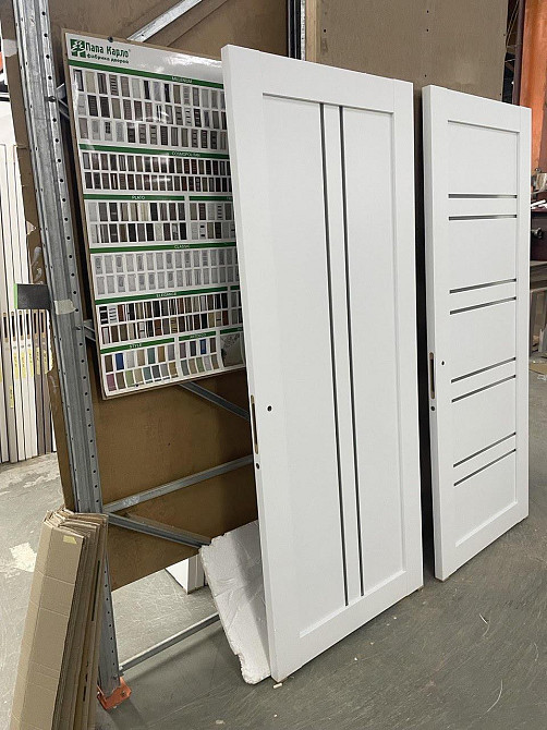 Двері екокошпон, Полотно, серія TETRA, Модель Т-02 (сатин) Колір: Альпійський білий (НОВИНКА) Київ - фото 3