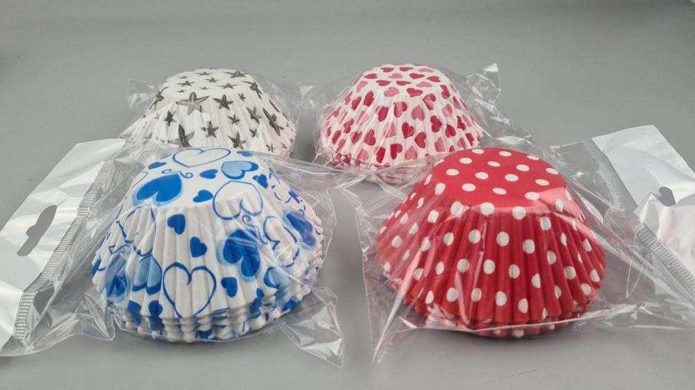 Бумажные формочки для выпечки кексов (12см) в пакете100шт  (1 уп.) Харьков - изображение 2