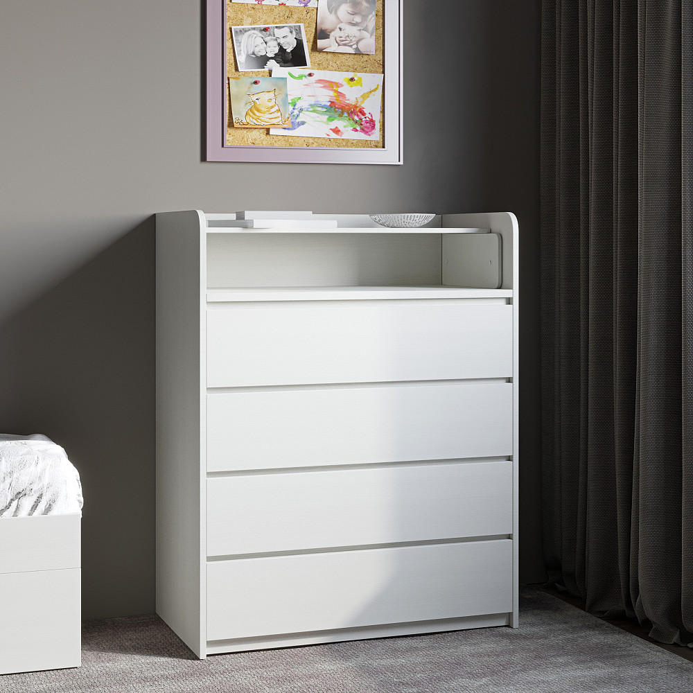 Комод пеленальный Эверест 80х45х101 нимфея альба (телескопы) (DTM-2469) Днепр - изображение 2