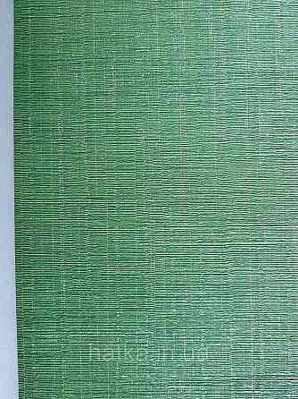 Шпалери флізелінові еко Casadeco Five o'clock 0.53х10 однотонні яскраво зелені прожилки золотом під тканина Київ