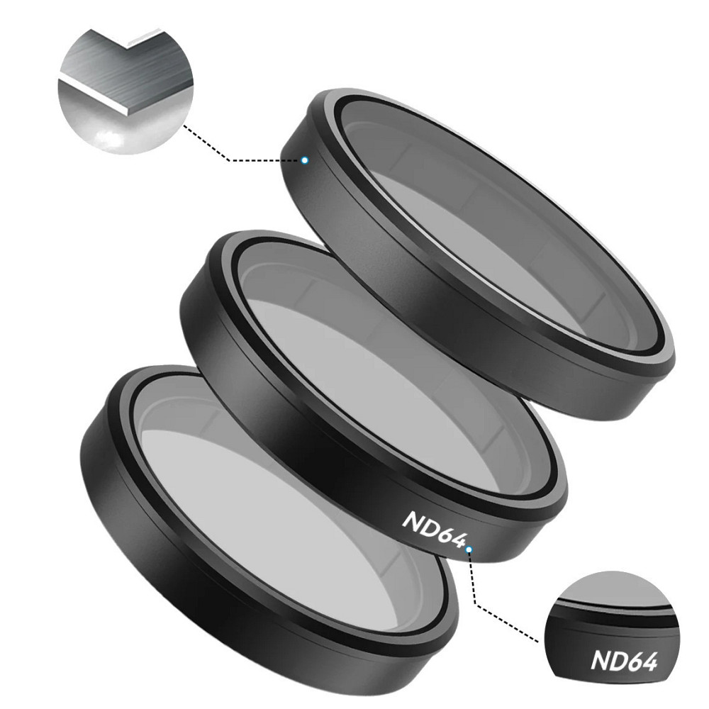 Фільтр DJI Action 5/4/3 ND64 нейтральний Telesin S5-FLT-05 Київ - фото 2