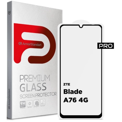Стекло защитное Armorstandart Pro ZTE Blade A76 4G (ARM87520) Винница - изображение 1
