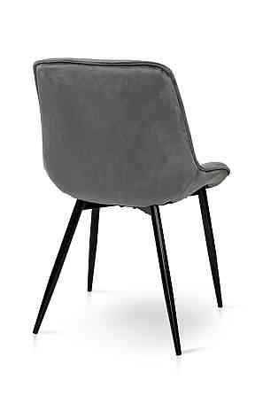 Стілець Прадо-R чорний/ велюр сірий Київ