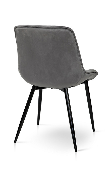 Стілець Прадо-R чорний/ велюр сірий Київ - фото 5