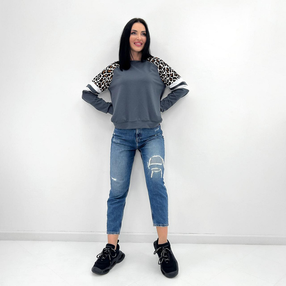 Женский свитшот со вставками 