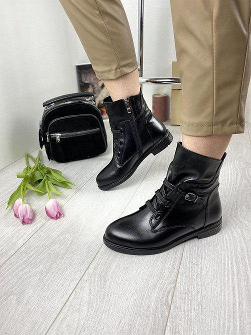 Olli Черевики жіночі OLLI чорні натуральна шкіра весна-осінь 37р. (K-7-9104 3088) Коломыя - изображение 7