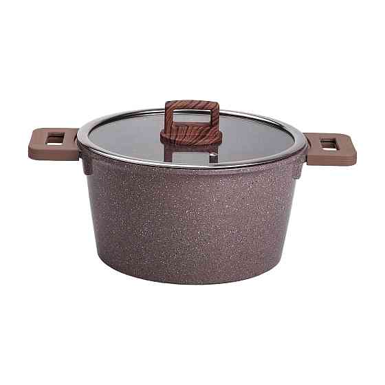 MGC Набір посуду алюміній з товстим дном MGC з лопаткою, ополоником і пензликом кавовий HP-4-40 Коломия