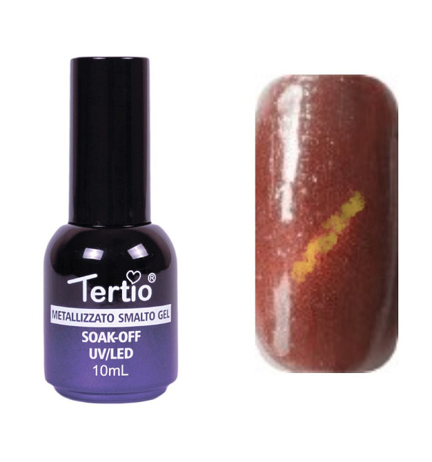 ГЕЛЬ-ЛАК №004 (КОРИЧНЕВИЙ МАГНІТНИЙ) КОТЯЧЕ ОКО 10 МЛ TERTIO Київ - фото 1