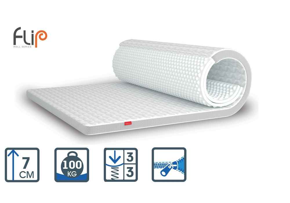 Тонкий матрас на диван Flip White/Вайт (пена ОксиФом) TM Matroluxe Харьков - изображение 1