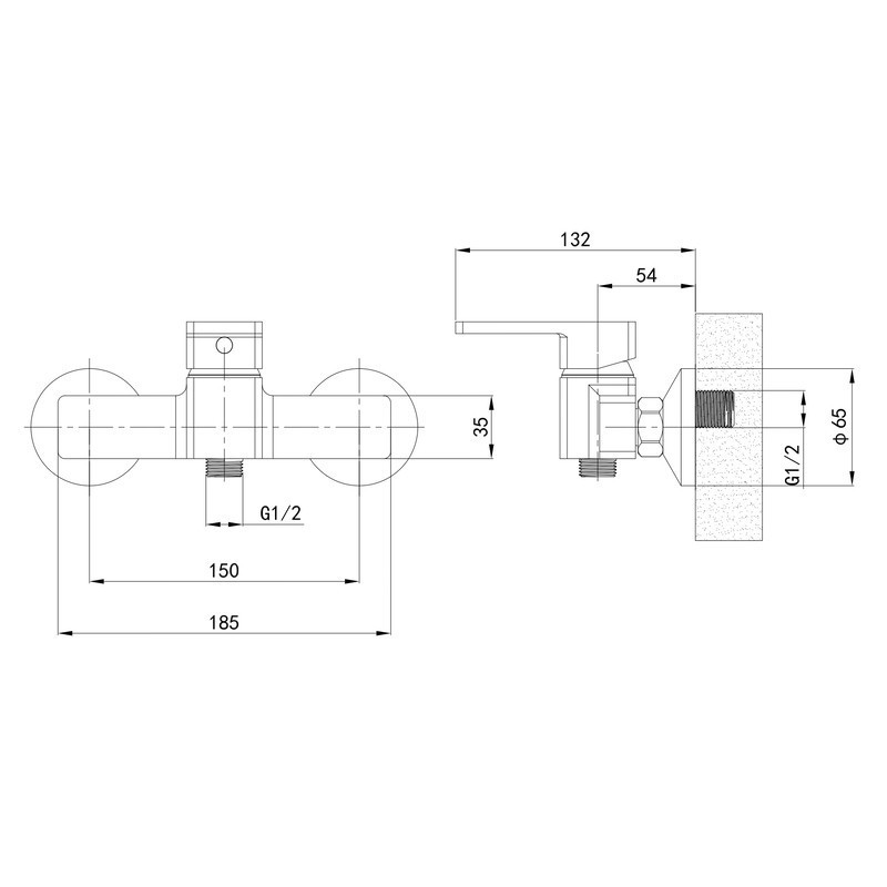 Змішувач для душової кабіни Mixxus Premium LOREN 003   ( MI6798 ) 25047 Харків - фото 2