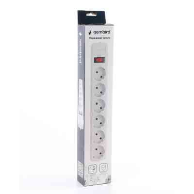 Мережевий фільтр живлення Gembird SPG6-B-6 (SPG6-G-6G) Вінниця