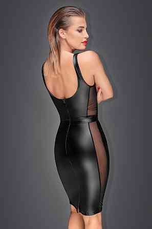 Платье Noir Handmade Venus из Power Wetlook с сетчатыми вставками, чёрное, M Sex Aura Киев