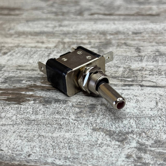 Тумблер-переключатель питания 12В 20А с LED подсветкой, красный выключатель для авто и техники Киев