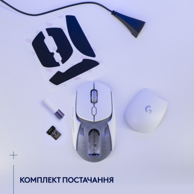 Мышка Logitech G309 Lightspeed Wireless/Bluetooth White (910-007207) Винница - изображение 9