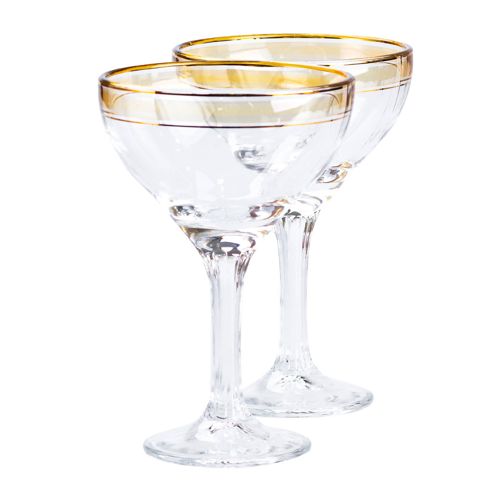 Келихи для коктейлів 2 штуки по 290 мл жовтий HP544 Київ - фото 1