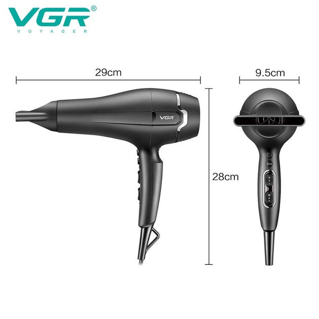 Фен з іонізацією для укладання VGR V-450, Фен з регулюванням температури для укладання DU-71 Одеса - фото 10
