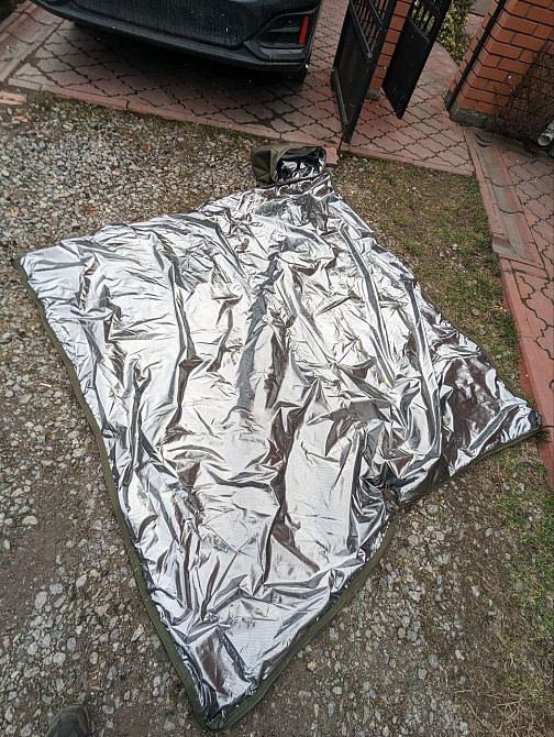 Демісезонний спальний мішок просторий Omni-Heat. Спальник ЗСУ. Військовий спальний мішок збільшень  Дніпро - фото 7