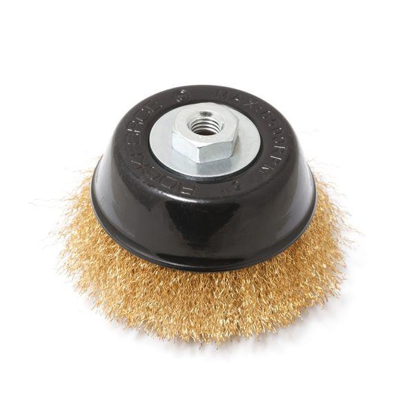 Кордщітка чашеподібна латунна для КШМ 125мм, в блістері Одеса - фото 1