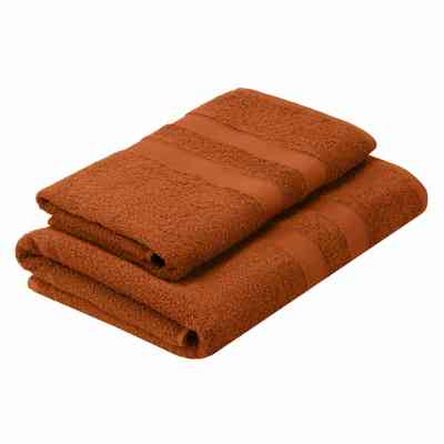 Полотенце Ardesto набор махровых Splendid 50х90 см, 70х140 см, 2шт, 100% хлопок, терракотовый (ART2359TE) Винница