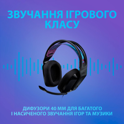 Наушники Logitech G335 Wired Gaming Black (981-000978) Винница - изображение 4