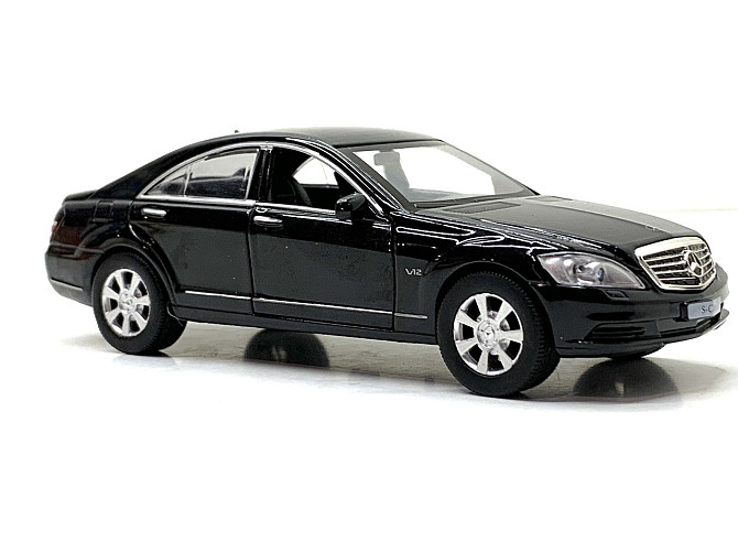 Машина Limo Toy Mercedes S Class інерційна відчиняються двері капот багажник 1:32 Чорна (AS-2705) Чернігів - фото 4