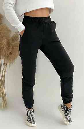 Женские спортивные штаны на флисе Черный M Харьков