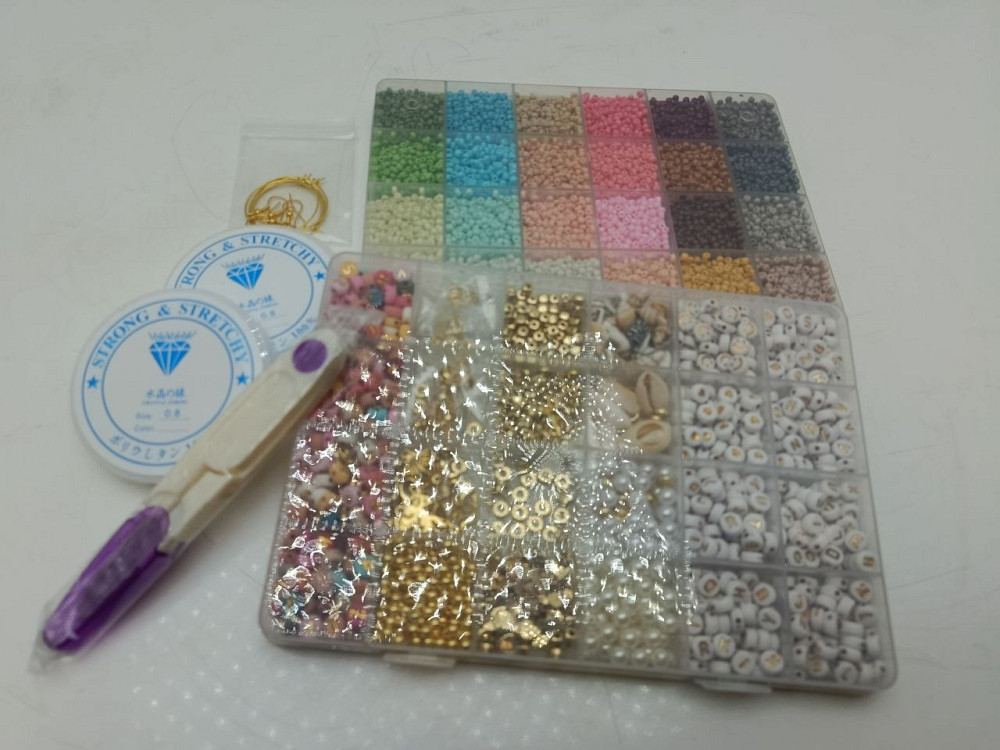 Великий набір бісеру Morandi (3 мм) з фурнітурою та інструментами Луцьк - фото 2