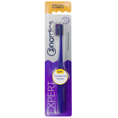 Зубная щетка Nordics 6580 Expert Soft Purple (3800501908204) Винница - изображение 1
