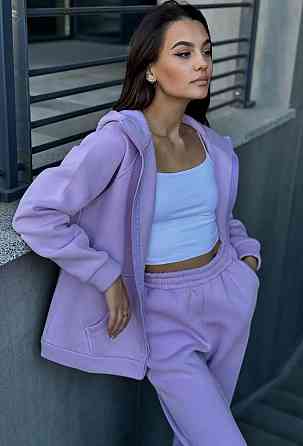 Зип худи женское оверсайз Сиреневый 42/44 Харьков