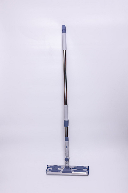 Універсальна швабра з металевою ручкою та змінною плоскою насадкою для плитки, ламінату та лінолеуму HP-35015-30 Київ - фото 3