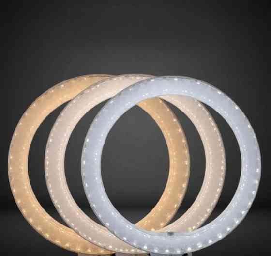 Кольцевая лампа 3-D 26 см RGB цветная двухсторонняя Селфи кольцо Киев