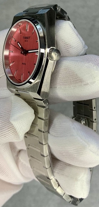 Годинник Tissot PRX 35мм рожеві, швейцарские часы Тисо розовые. Киев - изображение 7