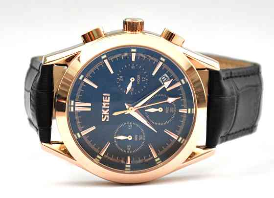 Мужские часы Skmei Prestige 9127 Black классические Винница