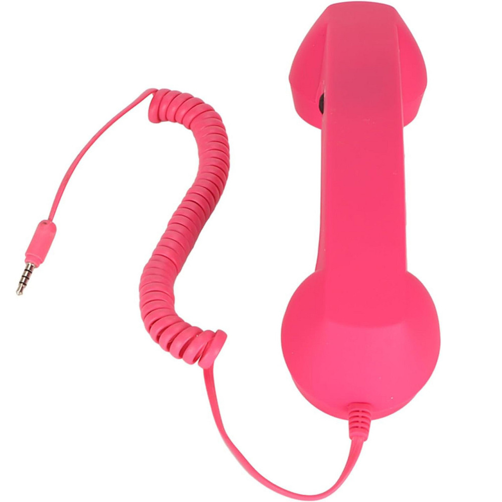 Гарнитура-трубка RESTEQ — розовая ретро-трубка для смартфона, телефонная гарнитура с разъемом 3.5 мм Киев - изображение 2
