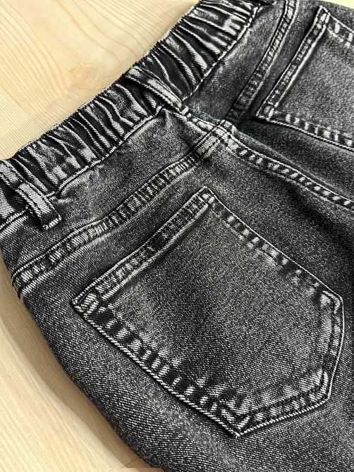 Джинсы женские Vanver 82081 палаццо широкие талия на резинке со шнурком черные, черный, З2, 32, 85 см, 113 см Киев - изображение 13