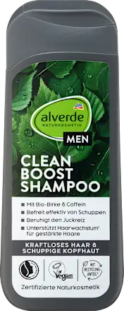 Alverde MEN Shampoo Anti-Schuppen Clean Boost 200 ml Шампунь проти лупи Київ - фото 1